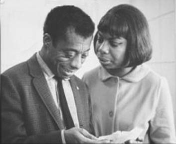 Nina Simone and James Baldwin sharing a moment..